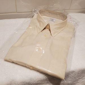 Pronto Uomo Cream Buttondown Dress Shirt Tall